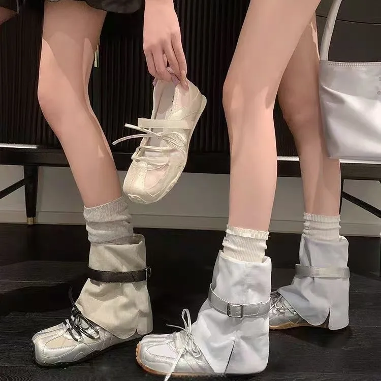 summer-women's-ballet-inspired-silver-mary-janes-breathable-cool-boots-with-german-trainer-elements-stylish-leisure-flats