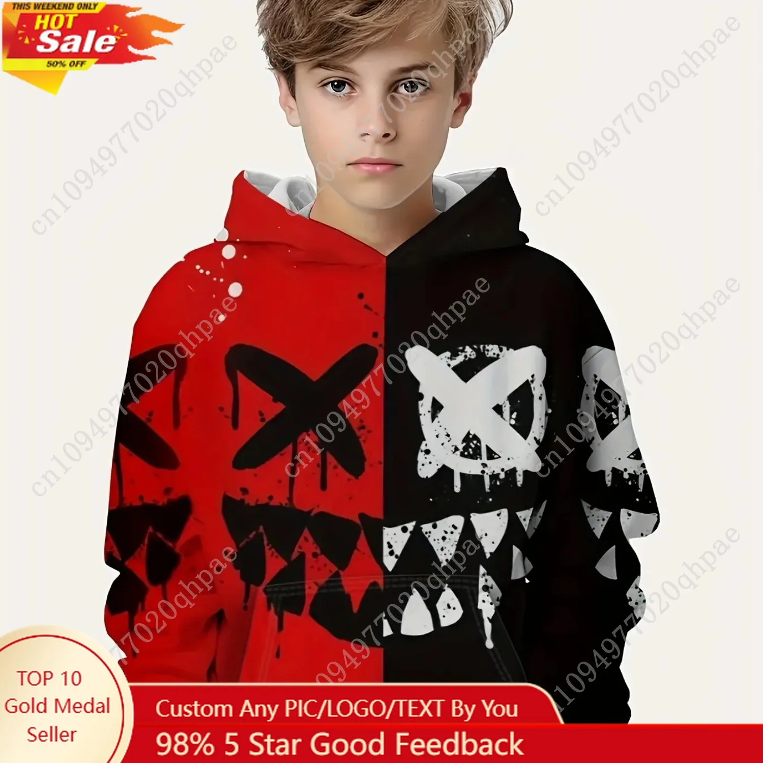 

Kids Clothes Hoodies Long Sleeve Children's Sweatshirt Creative Print Casual Girls' Summer Clothes Boy Tops Children's Clothing