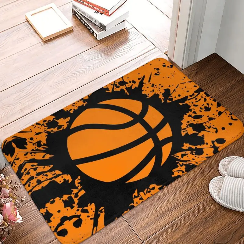 Custom Basketball Splat Doormat Non-Slip Entrance Kitchen Bathroom Floor Door Mat Garage Rug Carpet Footpad
