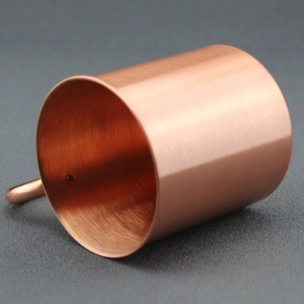 450ML Copper Mug Water Cup Cup Straight Body Curling Cup Bar Cocktail Glass Beer Mug