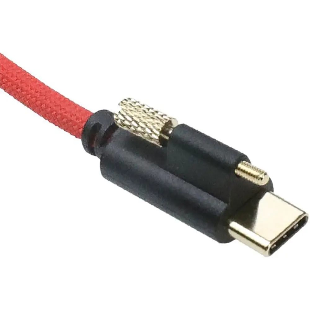 Alvin's Cables Ultra-Flexible Locking USB-C to USB-C Power Cable for Blackmagic Pyxis Monitor, URSA Cine EVF, USB-C 3.2 10Gbps D