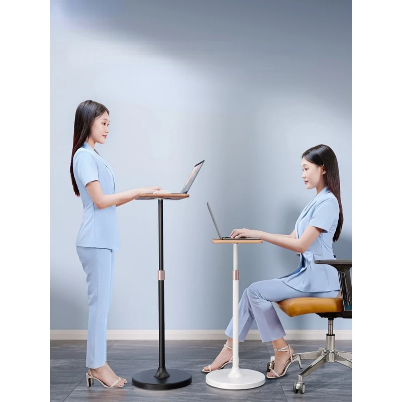 Height-Adjustable Laptop Stand and Standing Desk with Bonus Phone/Tablet Holder