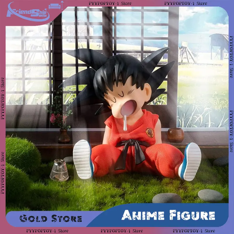 Figurka Anime Dragon Ball Śpiący Son Goku Figurka Akcji Wersja Q Super Saiyan Model PVC Dekoracja na Biurko Kolekcja Zabawka Prezent