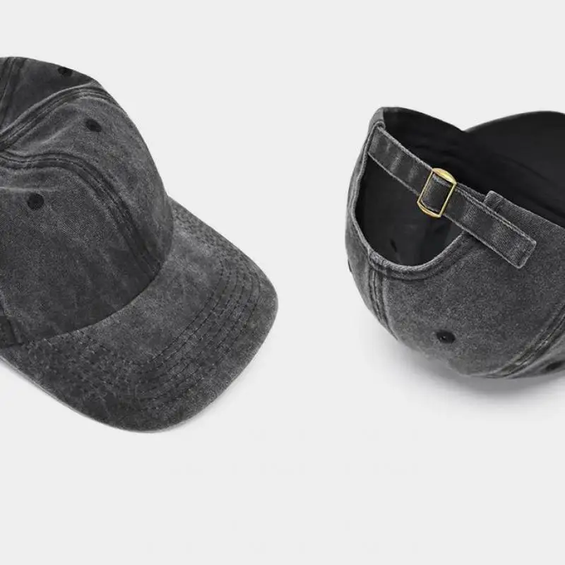 Baseball Kappe Gewaschen Baumwolle Männer Frauen Snapback Hut Vintage Hip Hop Caps Einfarbig Papa Hut Knochen Casquette Outdoor Casual Sport – Detail 3
