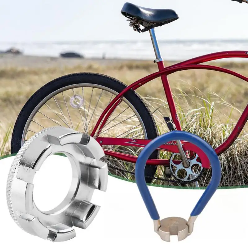 Herramienta de llave de radios de 8 ranuras para Bicicleta de montaña, herramienta de rueda de acero, Accesorios de ciclismo
