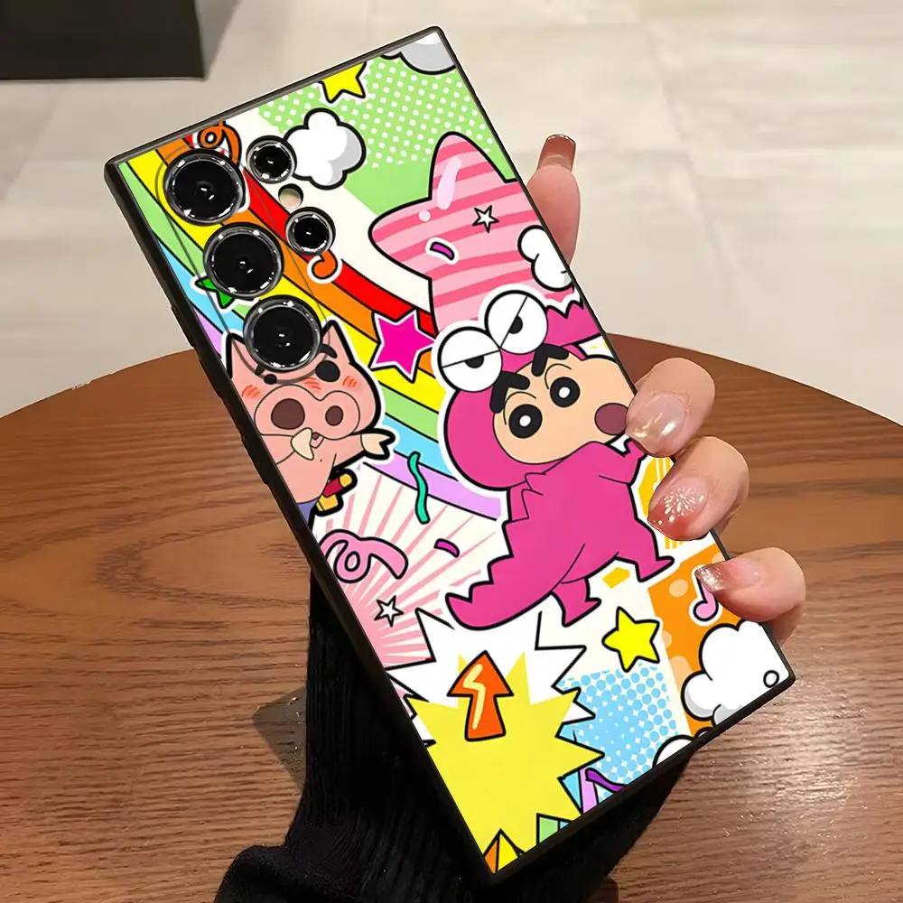 Crayons Shin-chans Phone Case For Samsung S26 S24 Ultra S25 S23 Fe S22 S21 Plus A57 A54 A37 A17 A53 A16 Back Cover