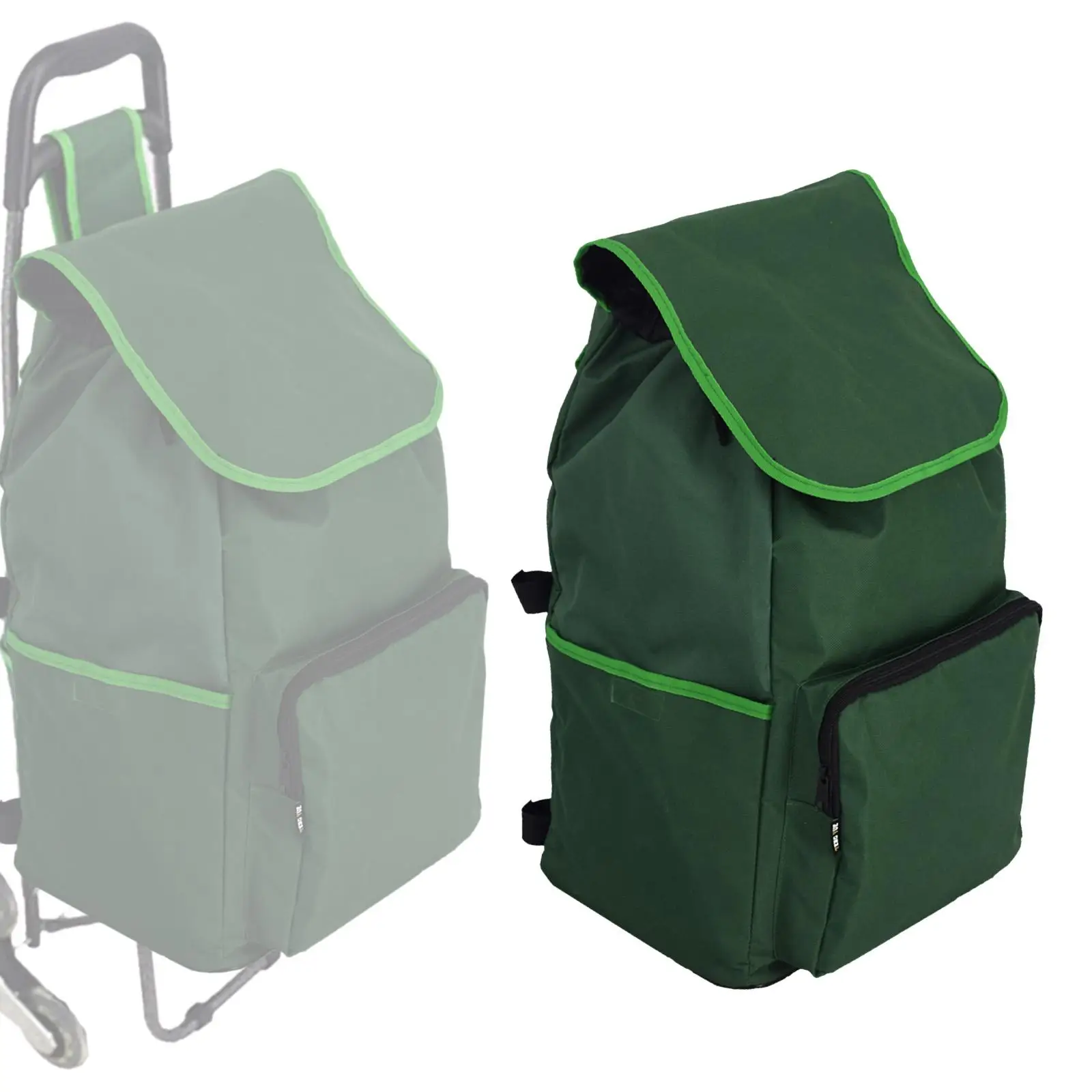 Folding Shopping Hand Cart Replacement Bag Reusable Shopping Spare Bag Universal Waterproof Shopping Cart Bag Polyester