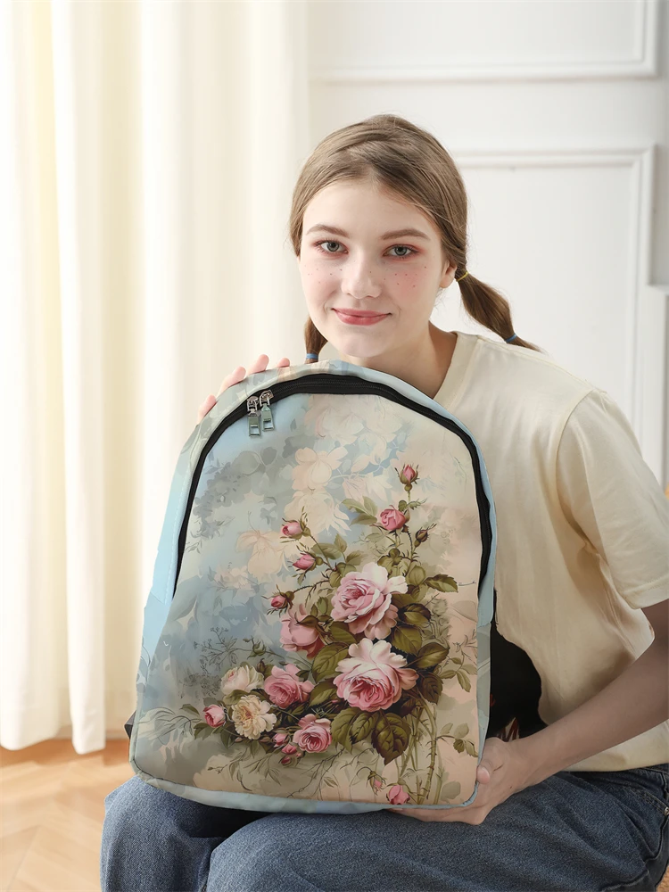 New Women's and Men's High Capacity College Backpack Trend Women's Laptop School Bag Cute Girl Travel Bag Cool