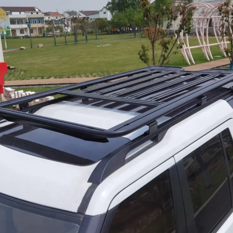 Aluminum 4x4 Car Parts Accessories Rooftop Cargo Basket Roof Rack For Land Rover Discovery 3 4