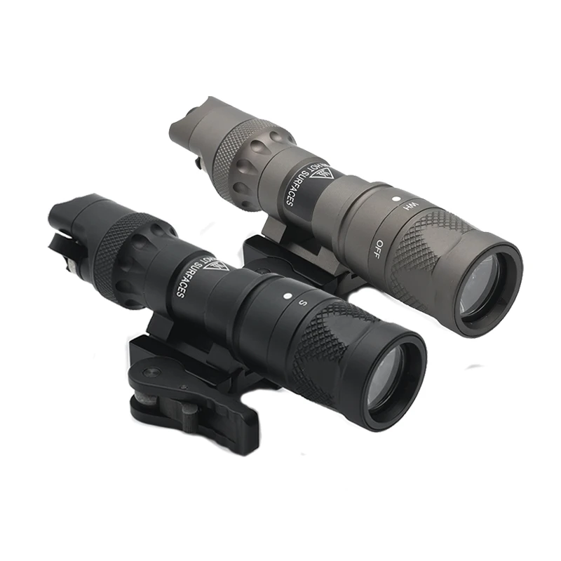 

M323V Flashlight with Switch 500 Lumen Hunting Tactical Gear Strobe Scout Light White LED with Quick Release Mount