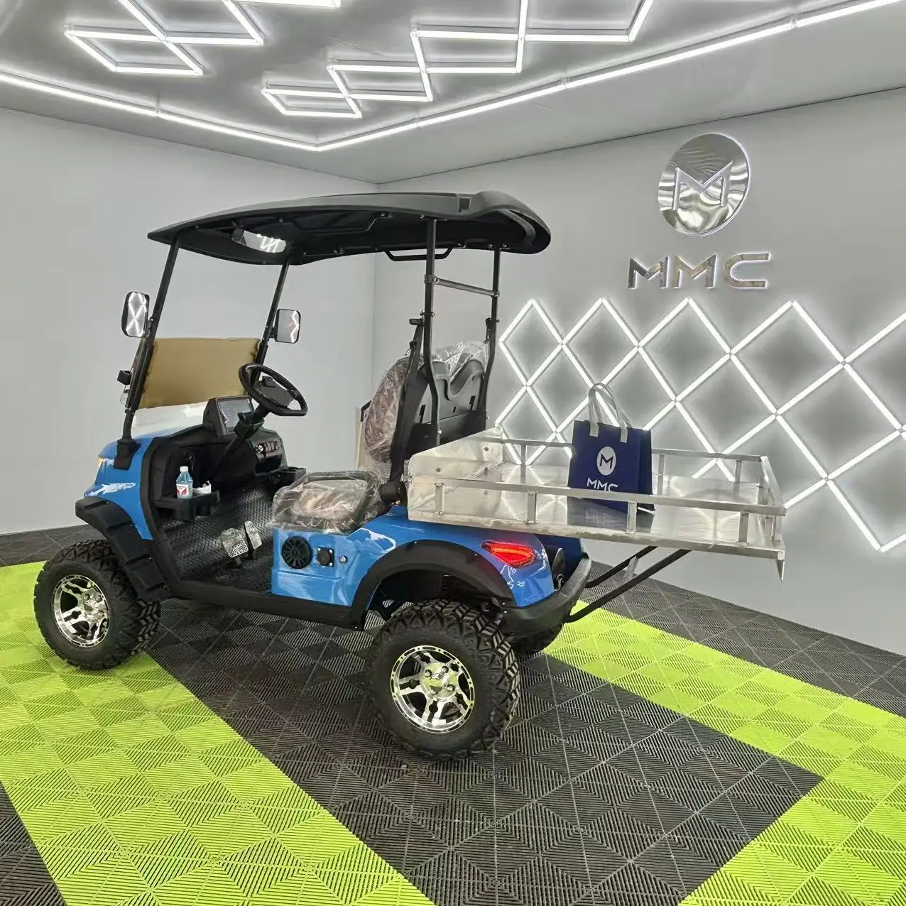 Electric Golf Cart Rustproof with Rear Cargo Box 48/60/72V Battery 4000/5000/7500W Motor 2/4/6 Seat Club Car by Lead/Lithium