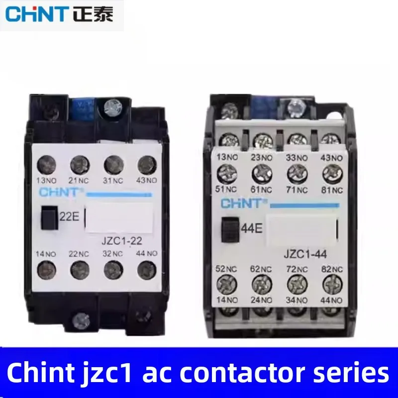 Chint AC Contact Relay JZC1-22/31/40/44/53/62 Models 110V/220V/380V  -25℃~70℃ Reliable for PLC Control Circuits