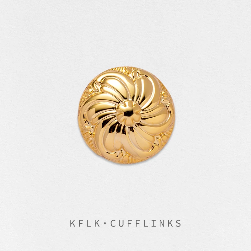 

KFLK fashion Brooch Pins exquisite Round Flower pattern Brand Brooches For Women Mens Costumes Badge Brooch Jewelry Wholesale