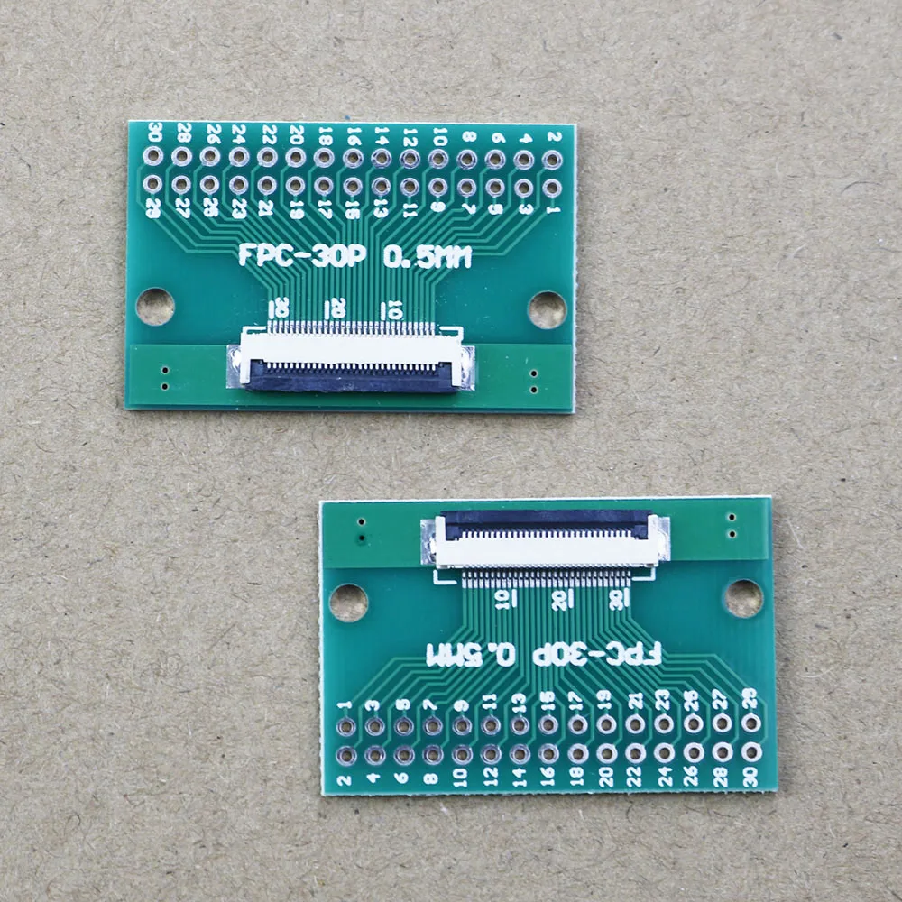 1pcs FFC/FPC 어댑터 보드 0.5 ~ 2.54MM 6/12/24/40/50/60P 솔더 커넥터 유연한 케이블 어댑터 보드 WP-193