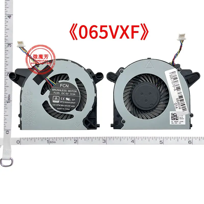 مروحة تبريد جديدة لوحدة المعالجة المركزية للكمبيوتر المحمول DELL OptiPlex 7090 7070 Ultra 65VXF FLN5 DFS 1600053 R0T CN-065VXF