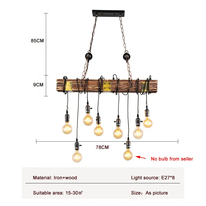 Vintage Nostalgic Industrial Pendant Lights Loft American Country Personality Bar Cafe Restaurant