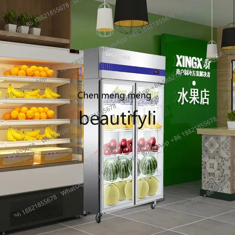 

X Commercial Freezer Refrigerator Multi-Functional Beverage Fruit Preservation Cabinet Energy-SavingX