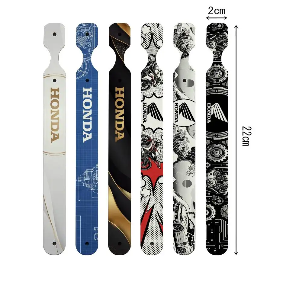 FOR HONDA RACING RIDE PU Leather Keychain Minimalist Key Holder Durable Key Organizer Car Keys Bag Accessories Gift