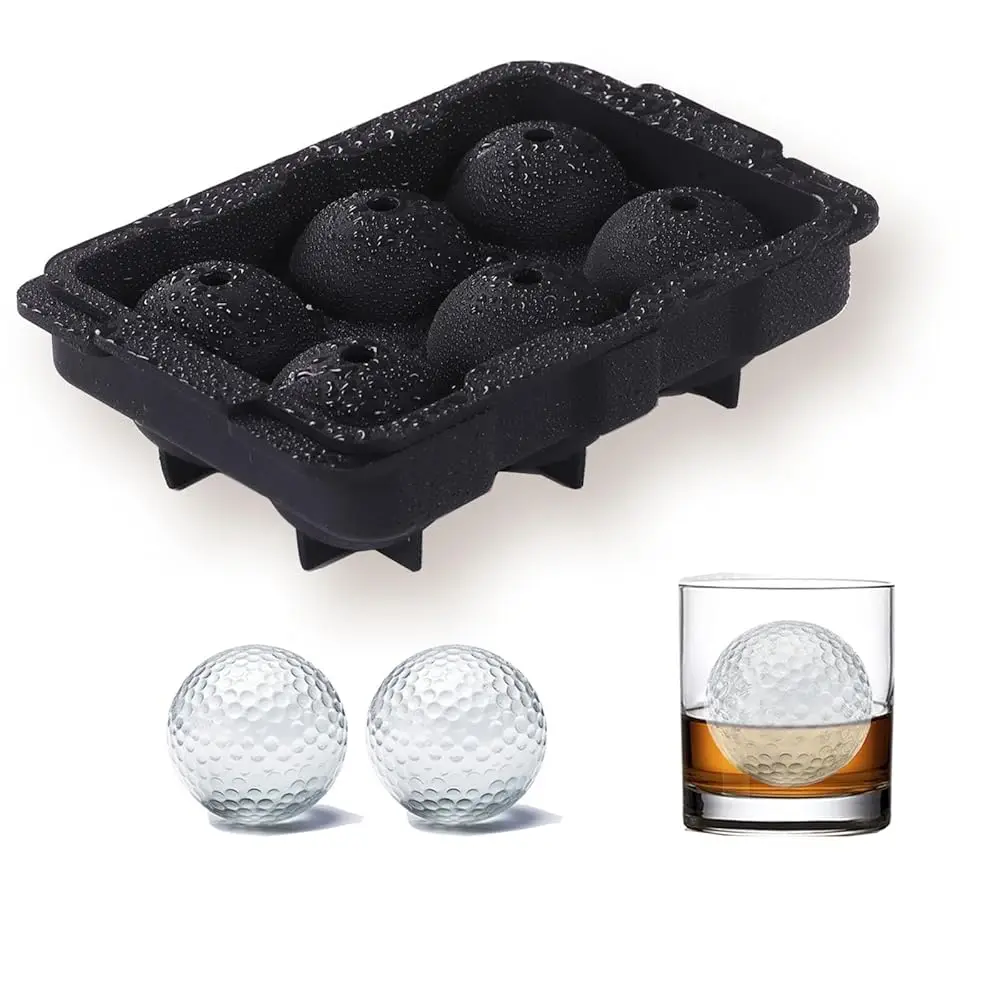 Regalos de Golf, Molde para Cubitos de Hielo en Forma de Pelota de Golf para Whisky, Bourbon, Cócteles, Moldes Grandes para Cubitos de Hielo Esféricos