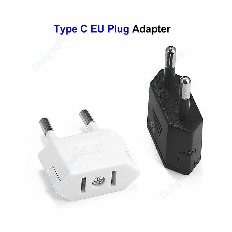 

US To EU Plug Adapter American China To Euro Europe European Travel Power Adapter 2 Round Plug Electrical Socket Converter CE