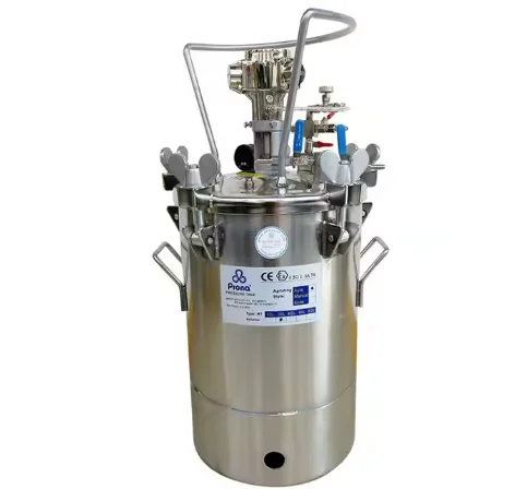 

30L hand-stirred carbon steel pressure drum with inner cylinder