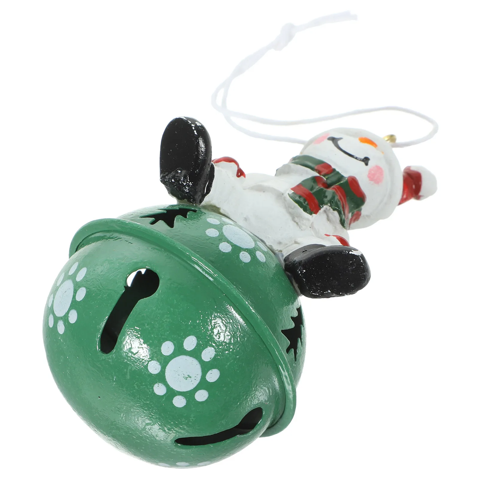 

Christmas Tree Hanging Decoration Bell Pendant Hand-Painted Resin Iron Santa Claus Xmas Hanging Ornaments Christmas Home