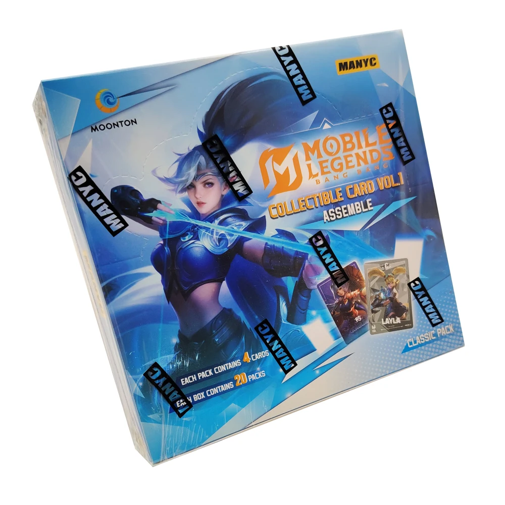 MLBB Collection English Language Cards Game Peripheral Characters Personalized Portable Practical Creative Card Boys Girls Gifts