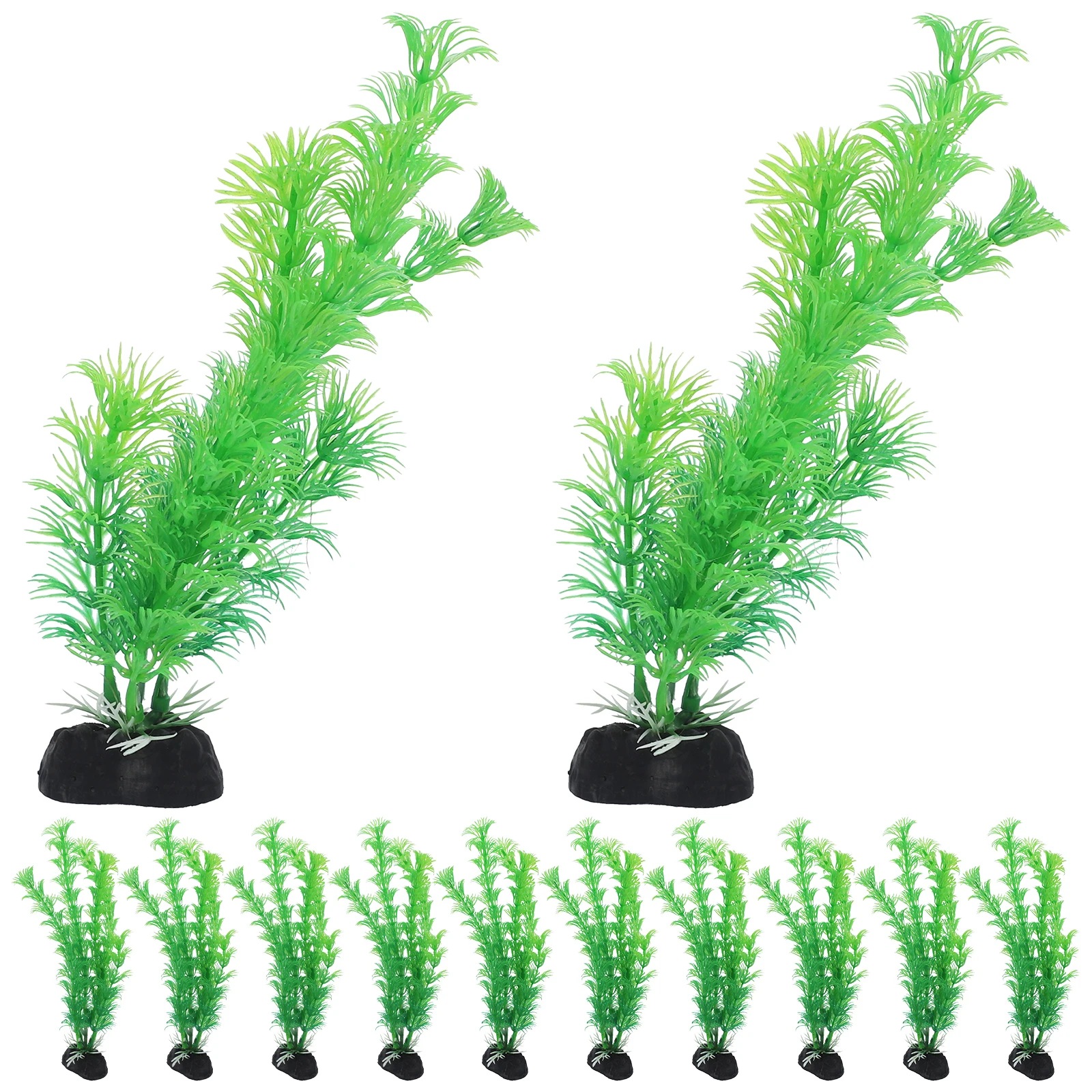 

12pcs Plastic Grass Decor Fish Tank Plants Lifelike Aquarium Plants For Fish Tank Decoration Safe Durable Pet Supplies