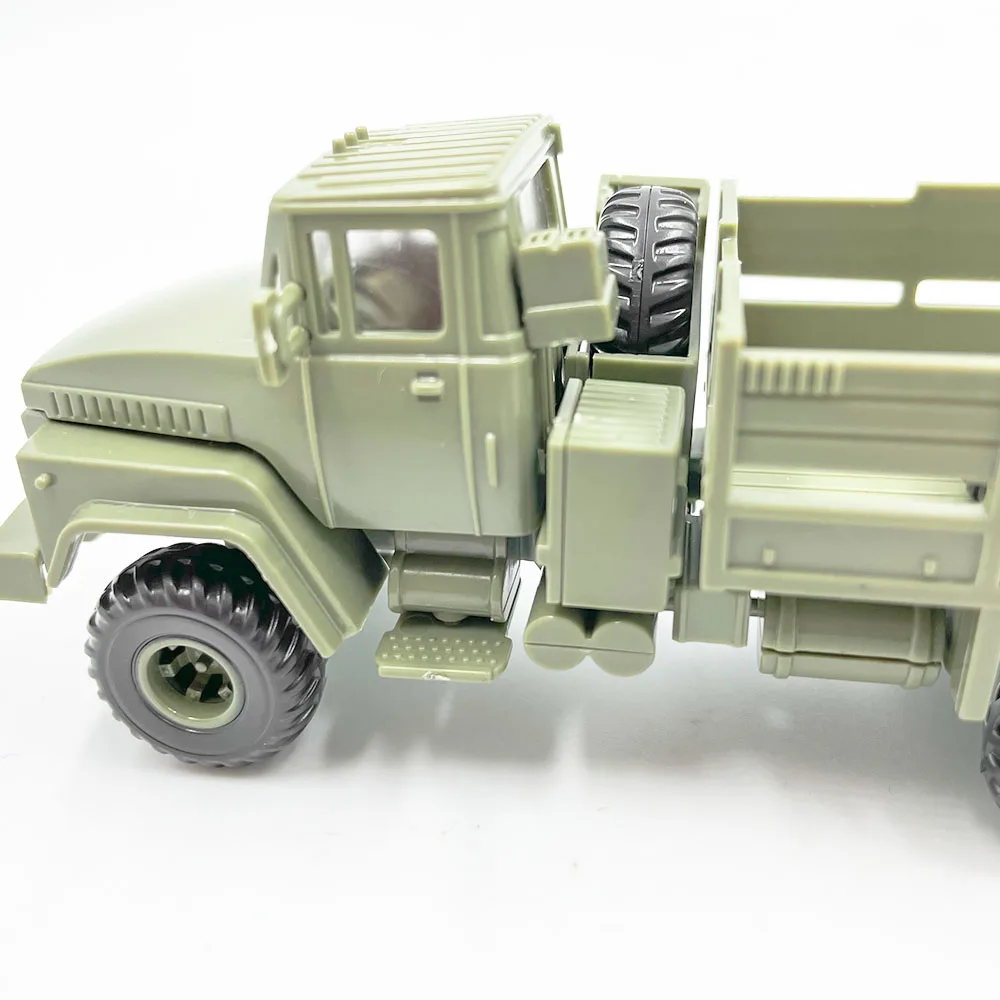 1:72 Scale Ukraine Russian KrAZ-260 Tractor Military Vehicle Truck Toy Block Car Assembly Model Building Kit DIY Army Collection