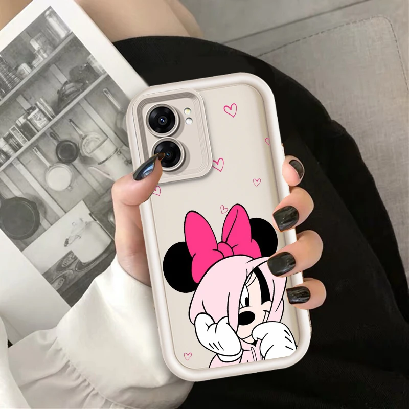 Disney Minnie Mouse For OPPO A98 A78 A94 A76 A74 A58 A55 4G 5G A9 A53 2020 A36 Eye Ladder Cover Capa Fundas Phone Case