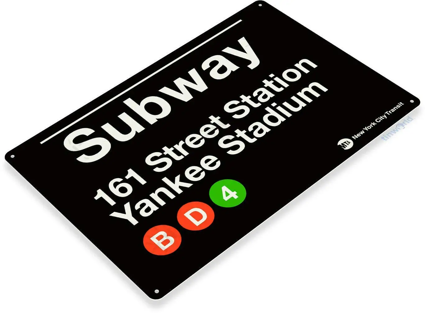 1p, Yankee Stadium New York Street 161 Retro Wall Bar Decoração Metal Tin Sign In