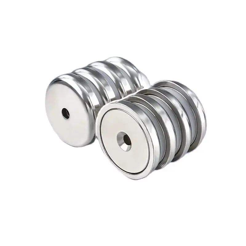 Dfferent Sizes Neodymium Pot Magnets,Rare Earth Magnets, Waterproof Pot Magnet with Countersunk and Screw Ideal for Tool Room,Sc