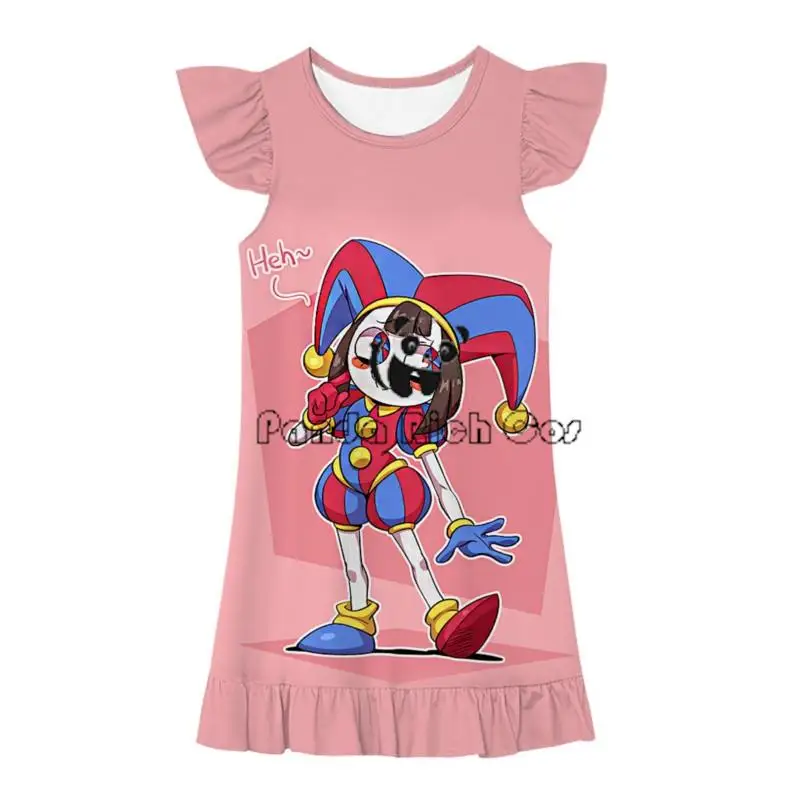 Cartoon Amazing Digital/Circus Pomni Cosplay Costume Cosplay Ragatha Jax Caine Children Pajamas Girl Infan Nightdresst Baby Suit