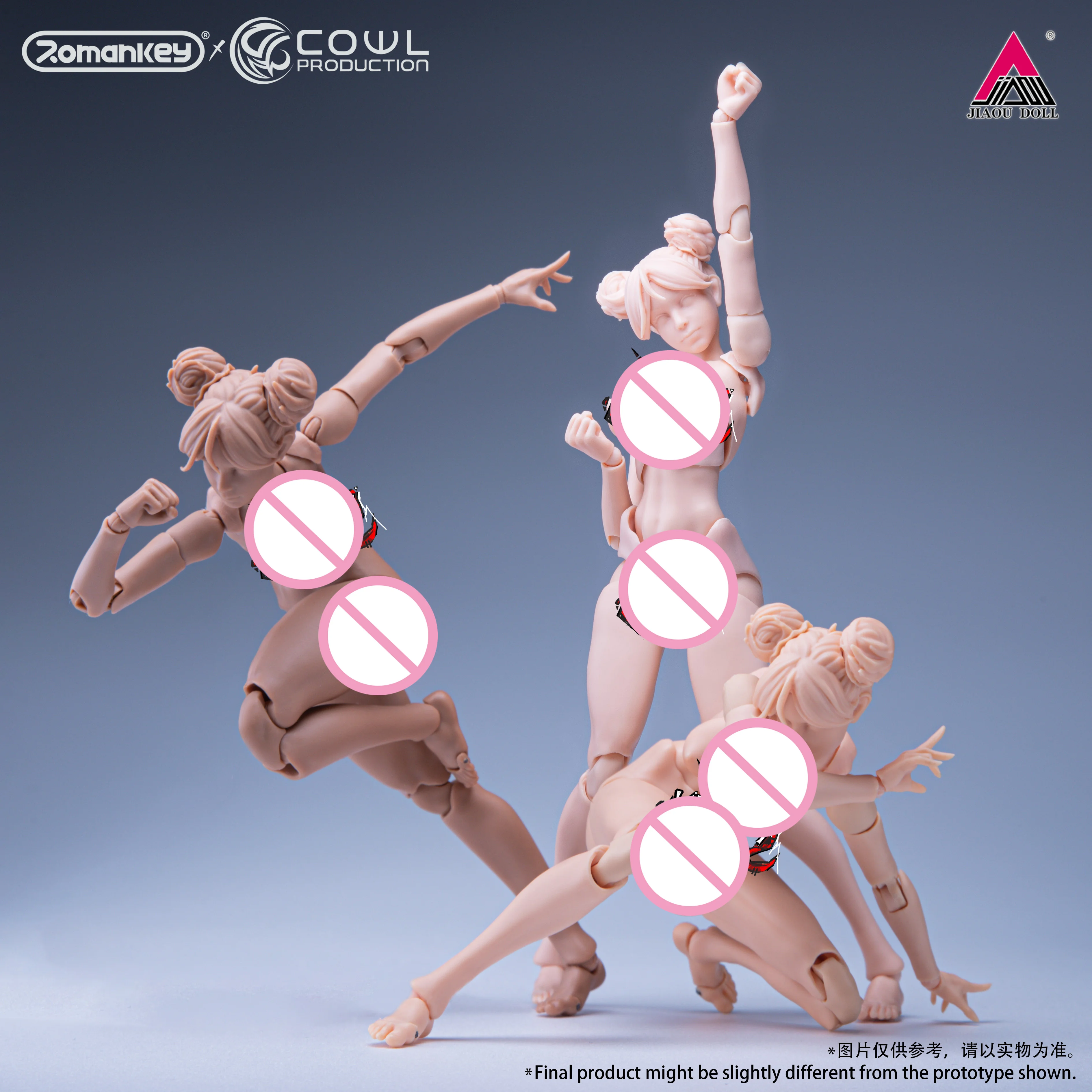 

Оригинальная супер гибкая фигурка Romankey X COWL 1/12 для девочек, 15,8 см, корпус женщины-солдата со сменными ножками на груди