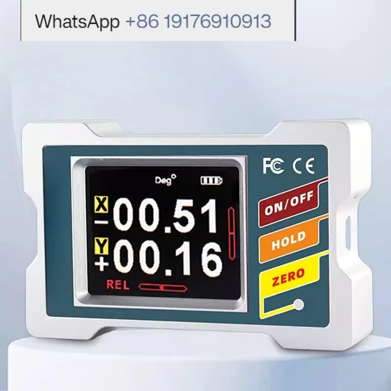 Dual-Axis Electronic Digital Display Inclinometer Angle Meter Level Ruler with Strong Magnetic DMI410 DMI420 for Measurement