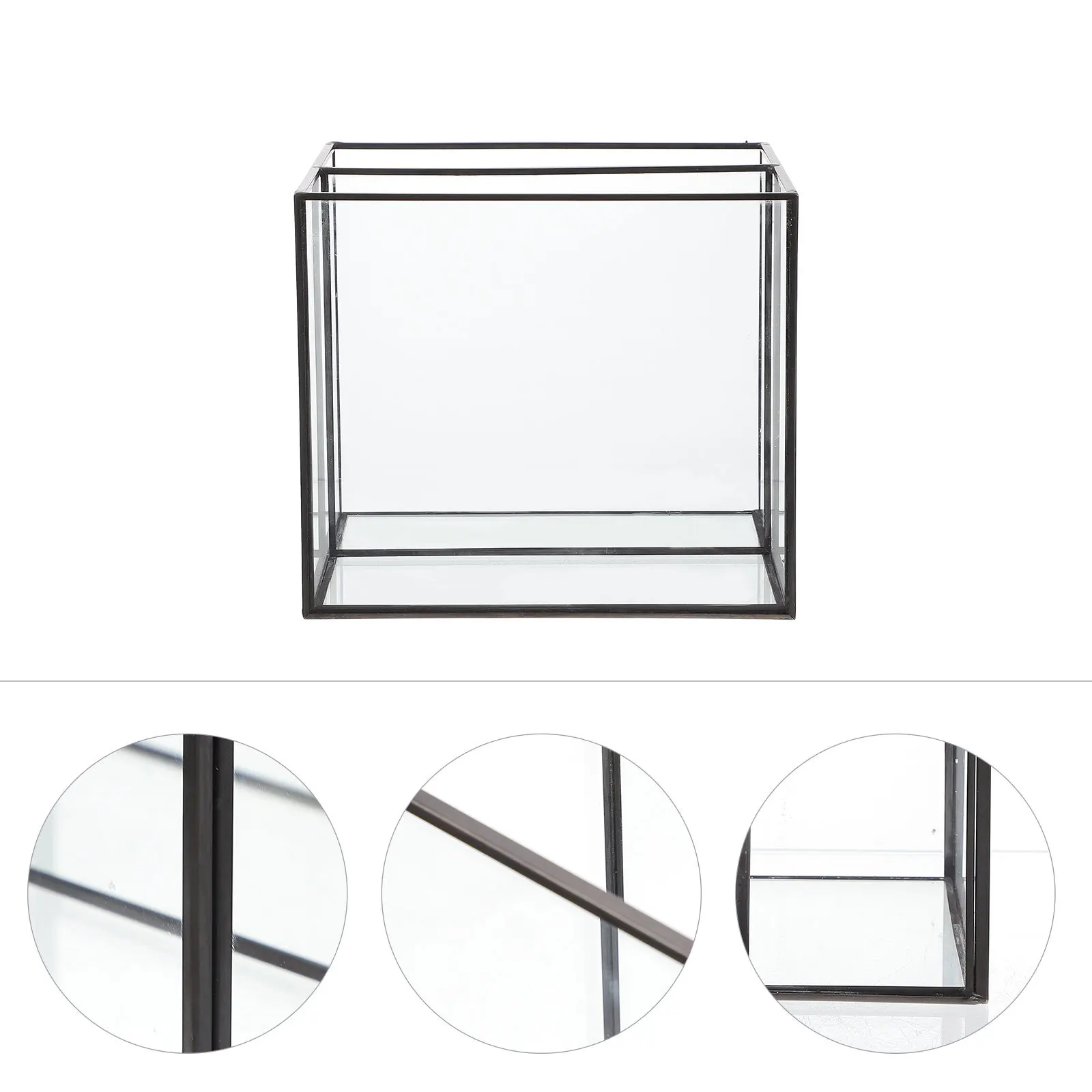 

1Pcs Cosmetics Storage Box Multipurpose Brass Glass Organizer Jewelry Sundries Holder Desktop Storage Box Jewelry Sorting