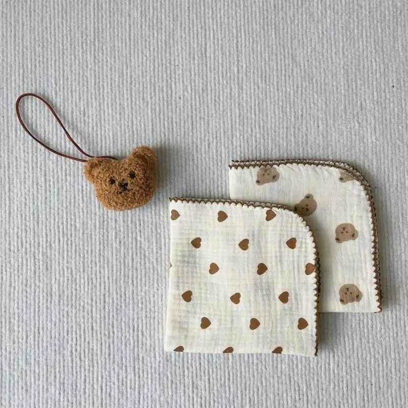 

Q22D Baby Square Bib Снив слюни для слюни мягкая ткань супер абсорбирующая ткань
