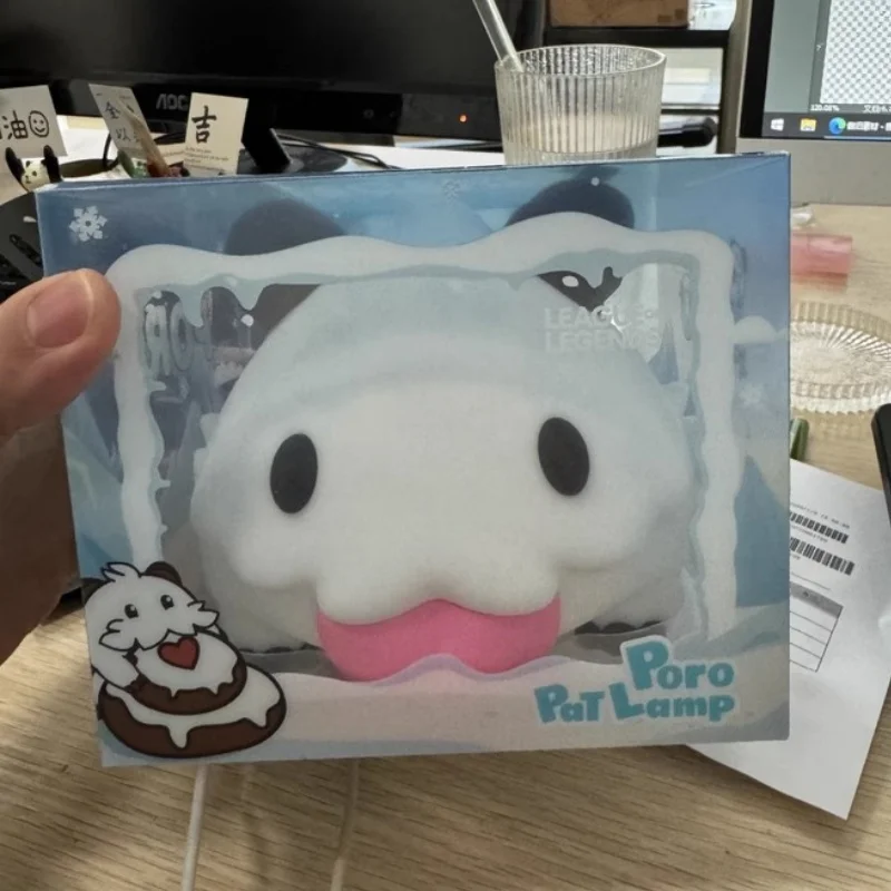 League Of Legends Lol Poro Night Light Bedside Sleep Lamp Bedroom Cute Themed Luminaries Soft Glow Toy Figure Collectible