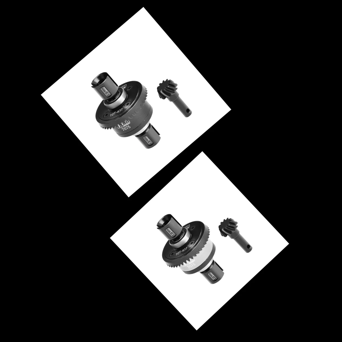 

GPM TRAXXAS 1/8 Sledge 95076-4 20CrMnTi Steel + 7075Alu 10/43T Front/Rear Complete Diffs