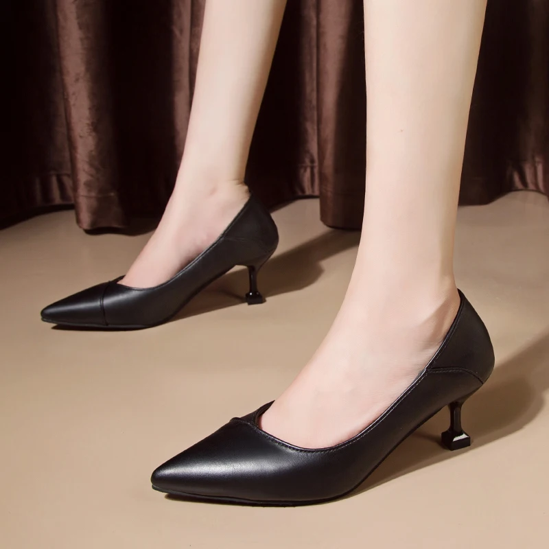 

2025 Platform Heels Women's High-Heeled Shoes All-Match Pointed Pumps Sexy Sandals Footwear Slip on Latest Lace-Up Beige Casual