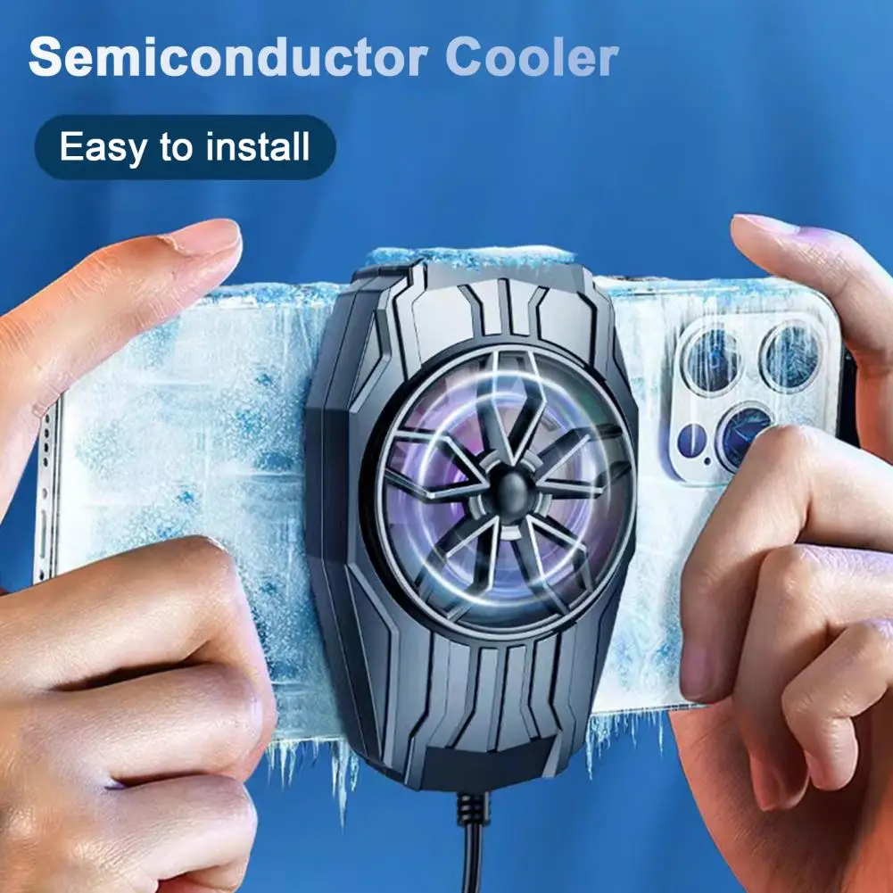 Mobile Phone Radiator Low Noise Cellphone Semiconductor Radiator High-performance Phone Cooler Fan Large Area Phone Cooling Fan