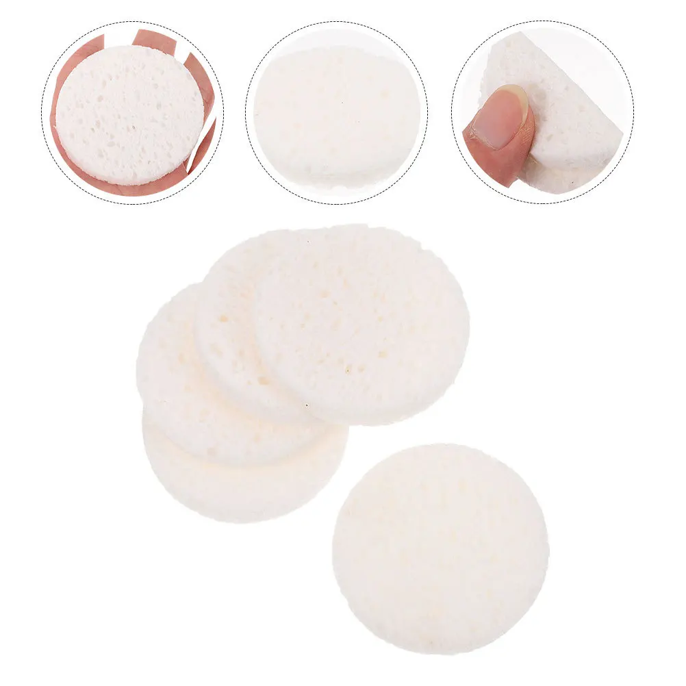 

20Pcs Makeup Remover Pads Soft Wood Pulp Cotton Facial Makeup Removal Pads Wipes Facial Wipes