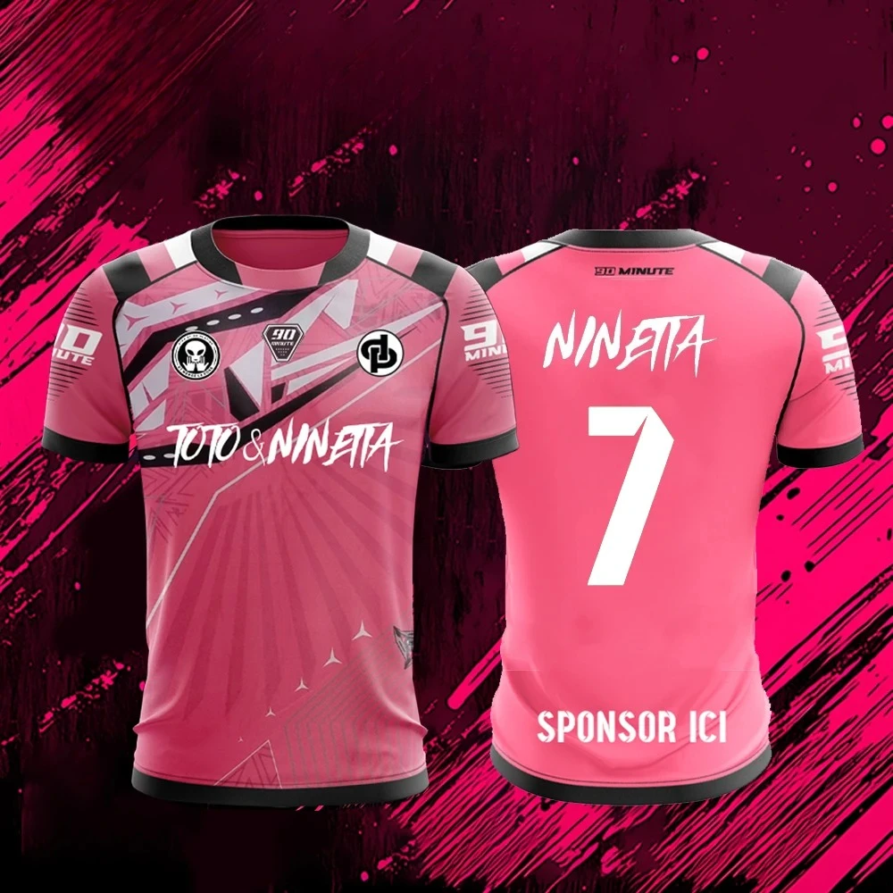 Nieuw Maillot JUL T-shirt Zomer Jeugd Ademend en sneldrogend Trainingsvoetbalshirts Unisex sporttruien