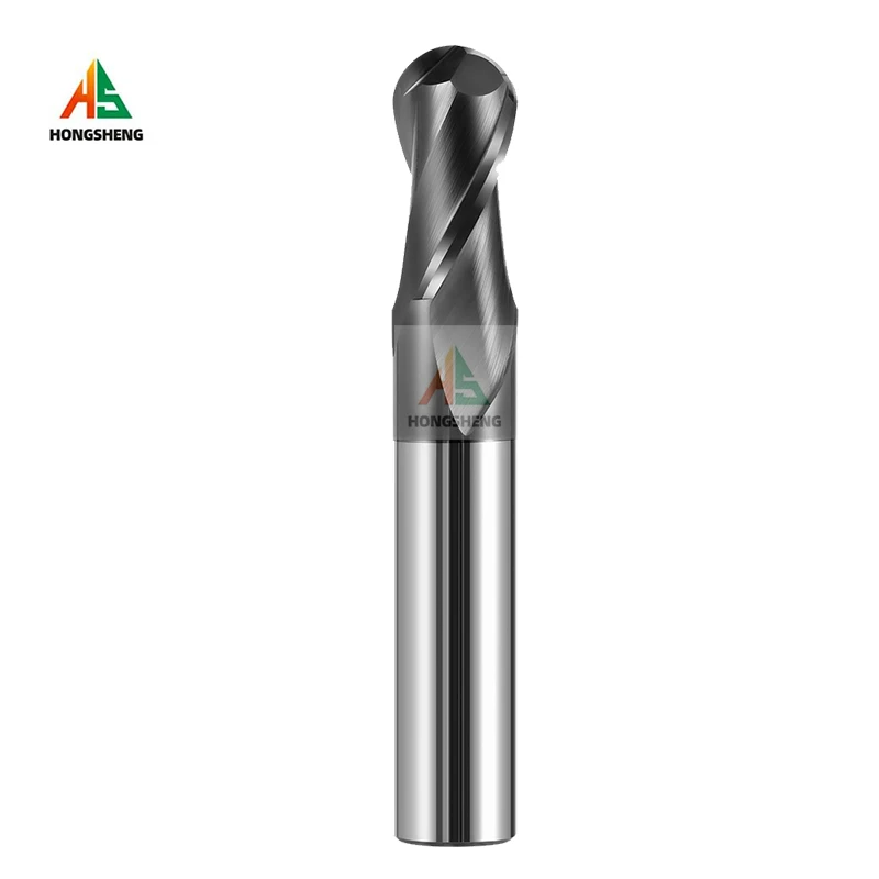 Kogelfrees Wolfraamcarbide Frees CNC Router Bit R0.5 6mm 8mm 10 12 HRC70 55 65 2 Fluit Frees Frees