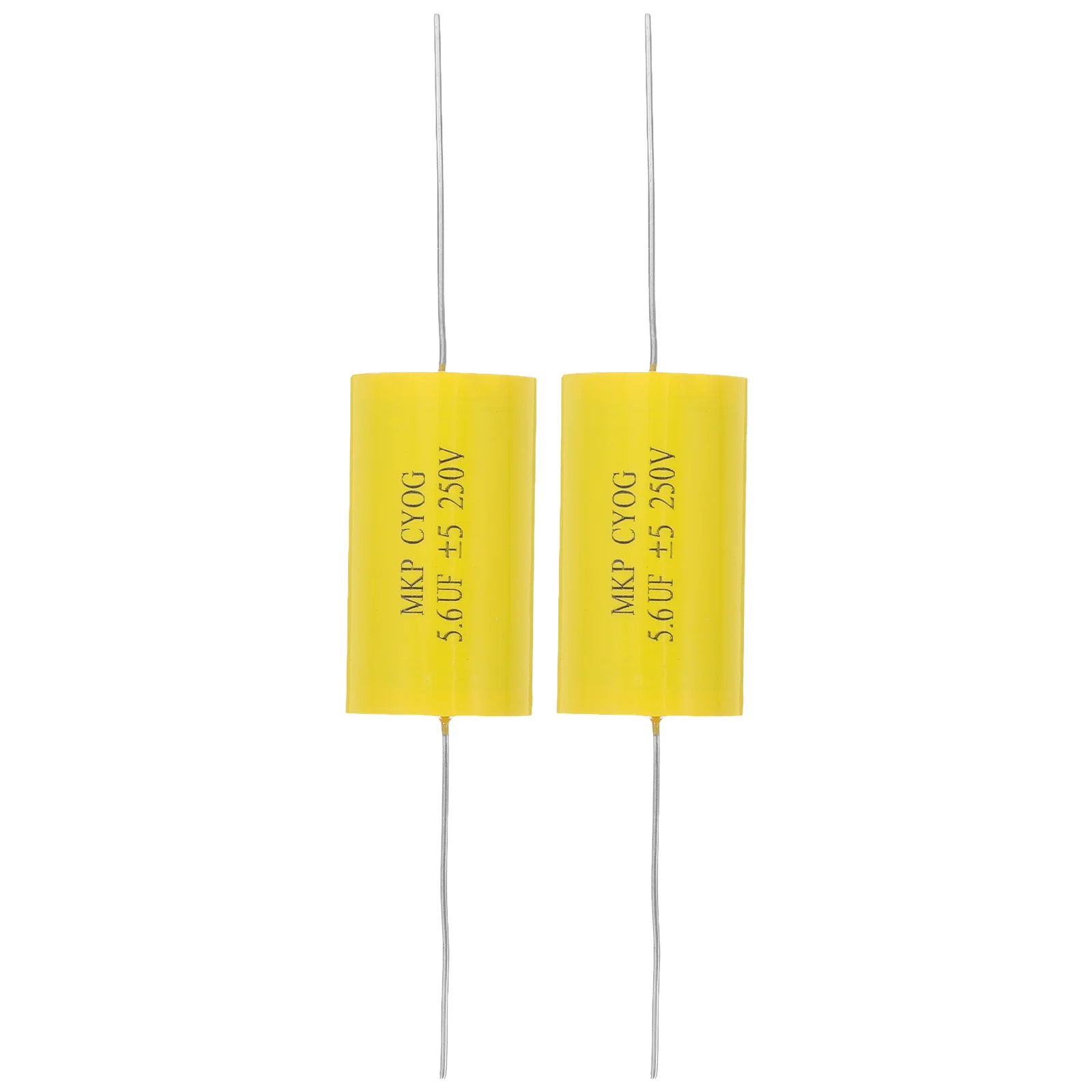 

2Pcs Speaker Audio Crossover Capacitor 4.7uf 250V Axial Film Capacitors Nonpolar High Precision for Sound Separation Audio