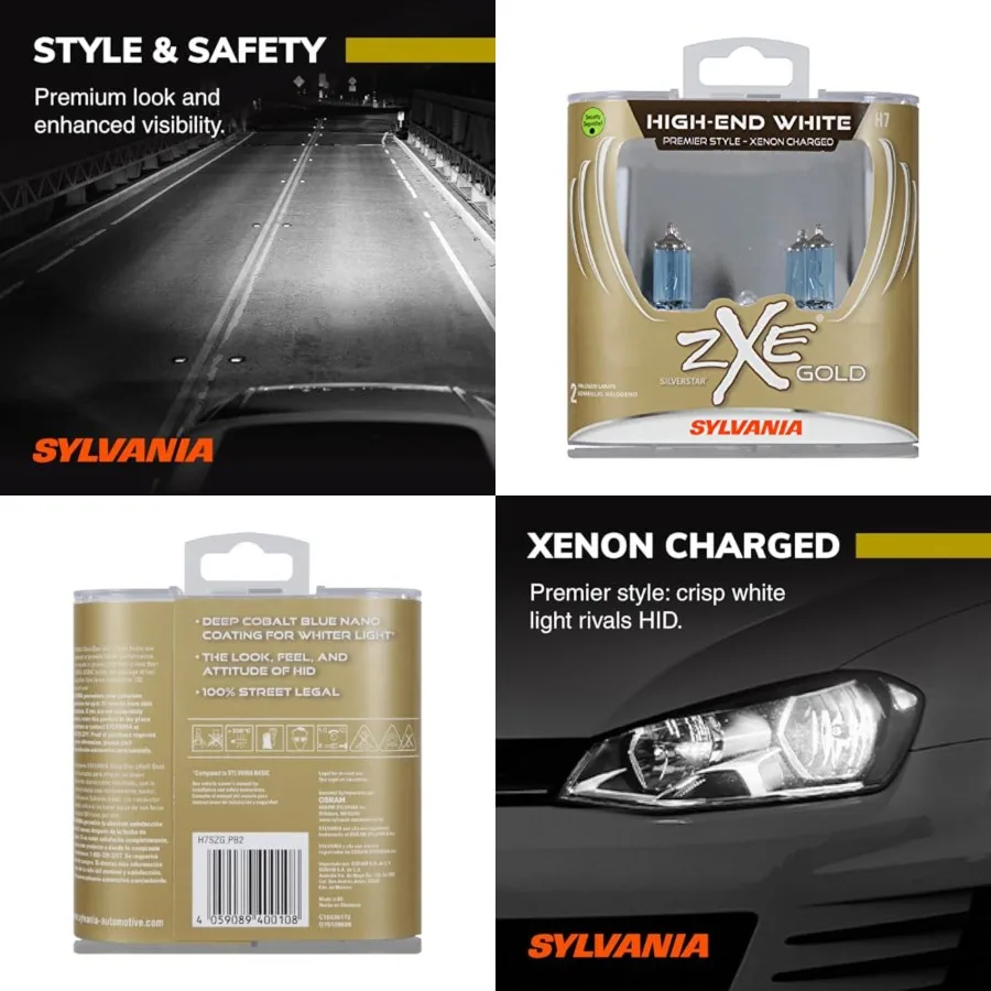 - H7 64210 SilverStar zXe GOLD High Performance Halogen Headlight Bulb - Headlight and Fog Light, Bright White Light Output, Be