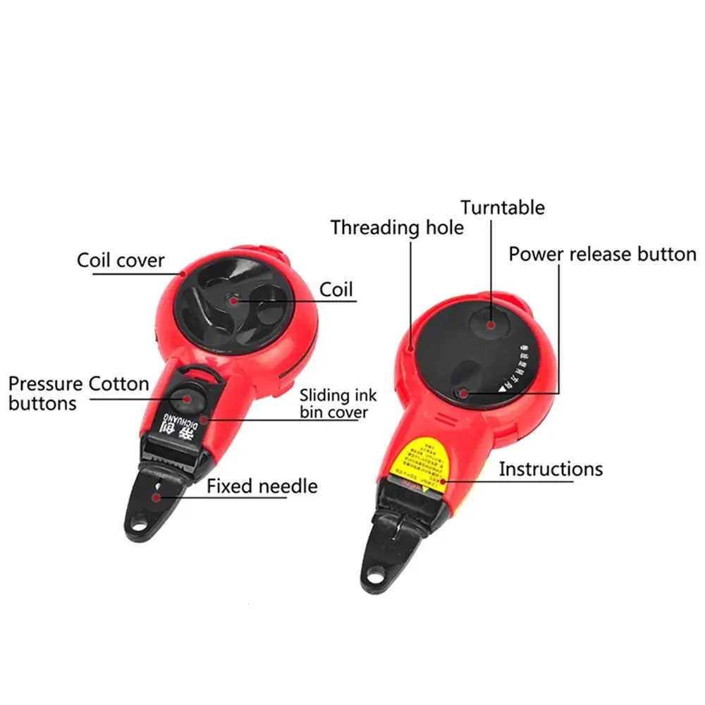 Automatic Rewinding Mini Ink Draw Line Marker Nylon Wire Durable Wood Scriber Strong Scalability ABS Ink Fountain Carpenter