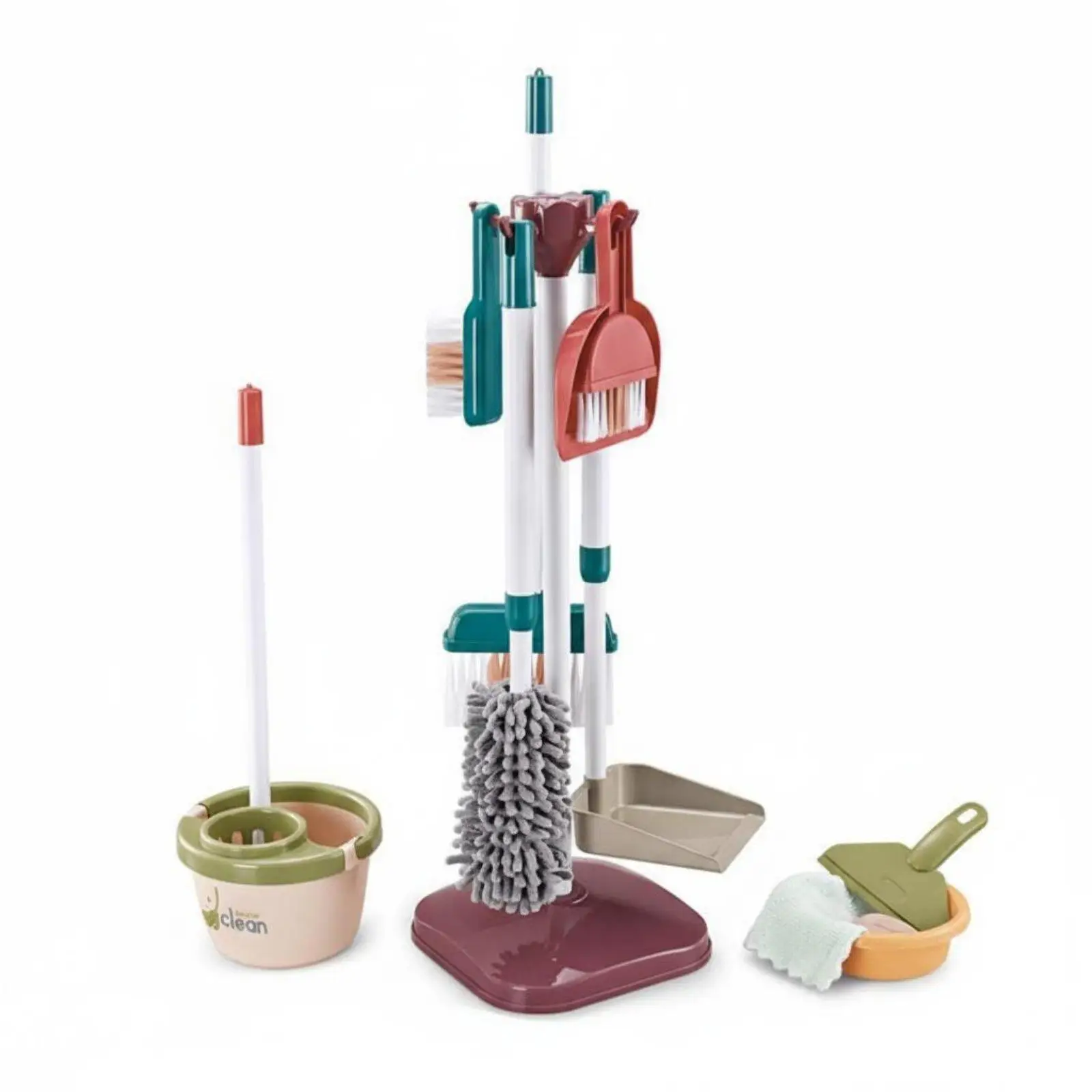 Children Vacuum Cleaner Realistic Role Play Cleaning Toy Set Educational Household Tool for Kids Activities