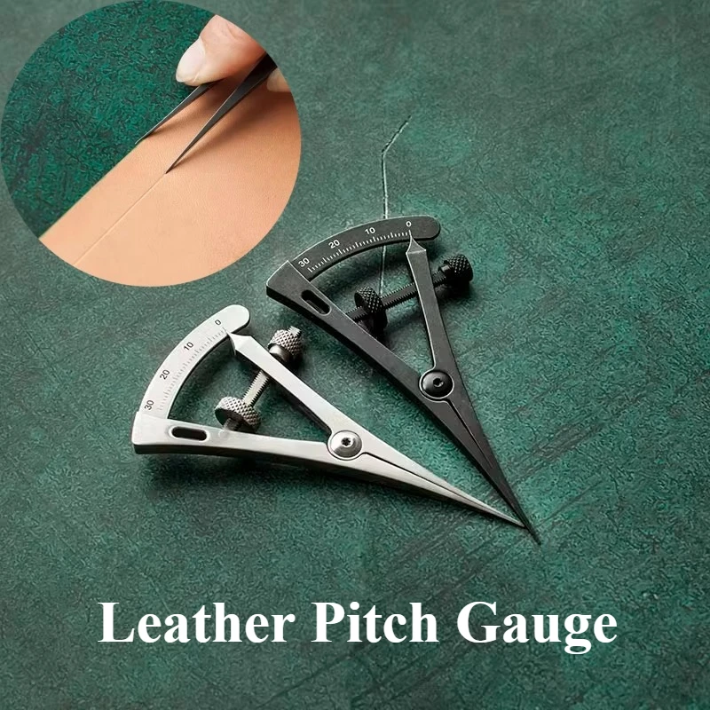 With Scale Stainless Steel Leather Products Pressing Edging Line Gauge DIY Leather Crafts Grooving Decorative Line Pressing Tool