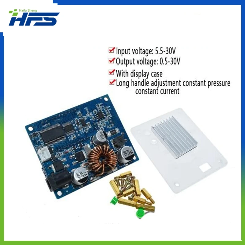 DC DC Automatic Boost / Buck Converter CC CV Power Module 0.5-30V 4A 35W Adjustable Regulated power supply Voltmeter ammeter